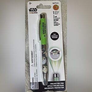 Disney Star Wars The Mandalorian The Child Projector Ball Point Pen Green NEW